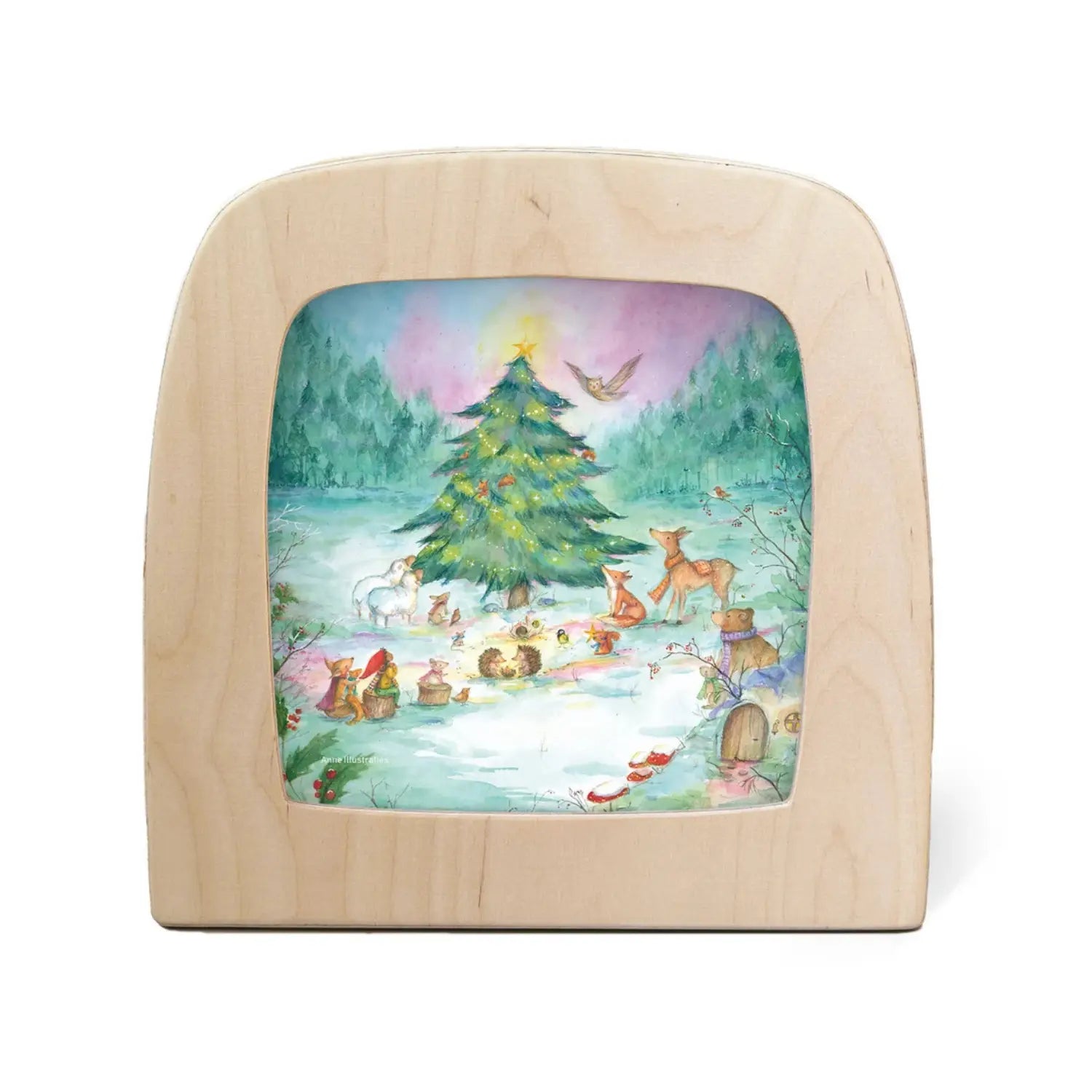 Toverlux Yuletree Grove Silhouette by Anne Illustraties displayed in the Magic Lamp