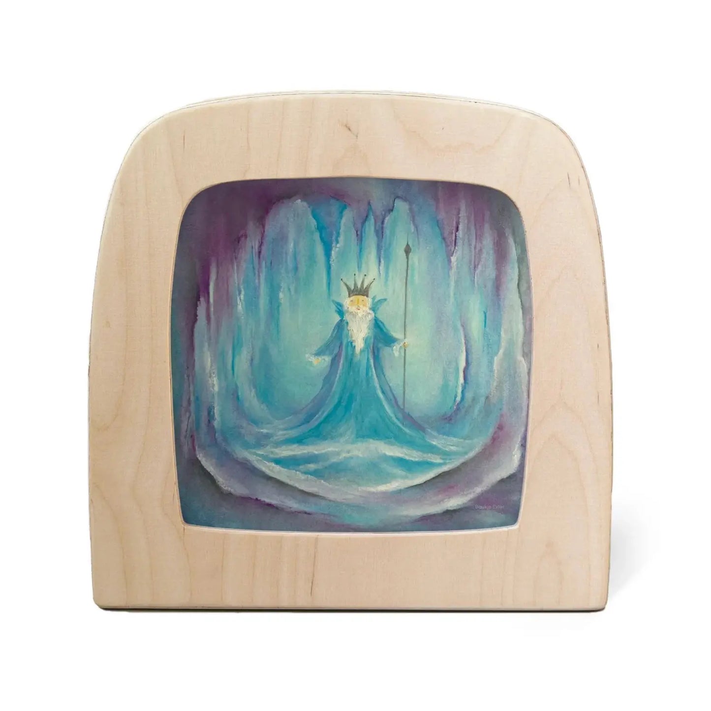 Toverlux King Winter Silhouette by Baukje Exler displayed face forward in the Magic Lamp