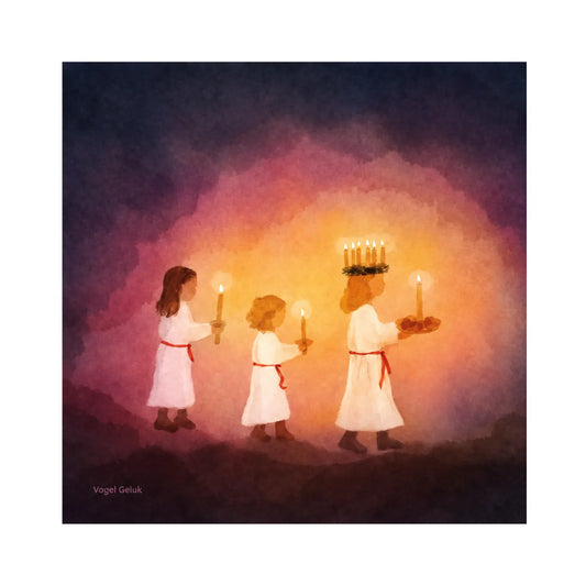 Toverlux Magic Lamp silhouette Little Light Bringers for Saint Lucia Day by Vogel Geluk