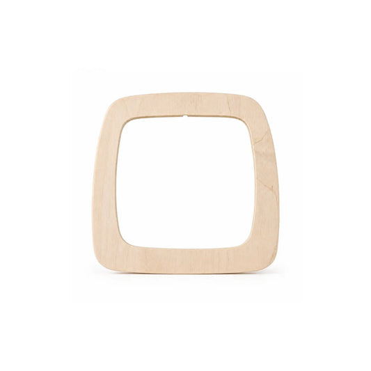 Toverlux Window Frame in natural wood with open center