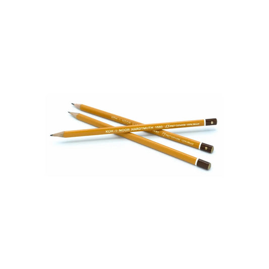 Koh I Noor 1580 triangular graphite pencils grade B 3 pack for writing and sketching