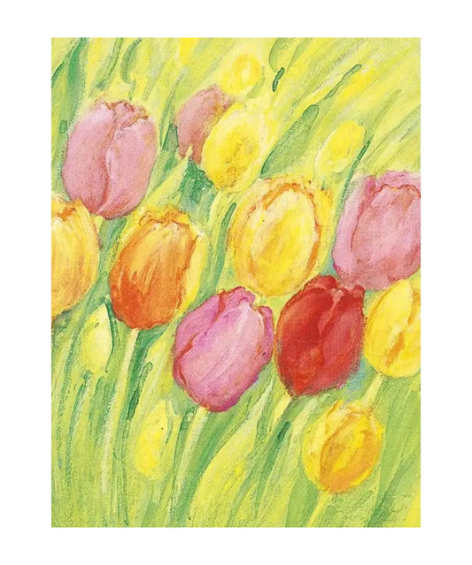 Tulips postcard by Marjan van Zeyl