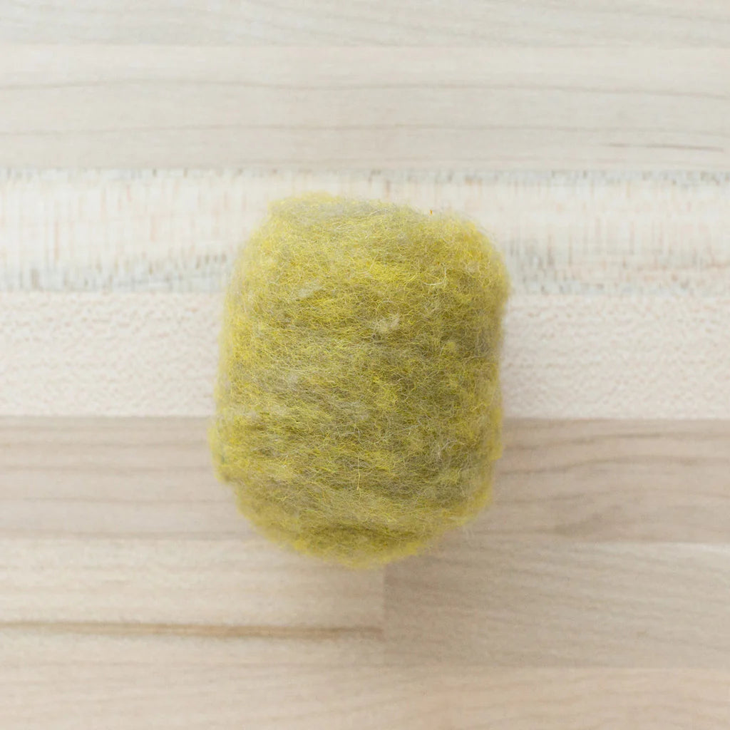 Felter’s Multi-tonal Fleece Merino-Suffolk Mix for Dry and Wet Felting in Tundra Yellow