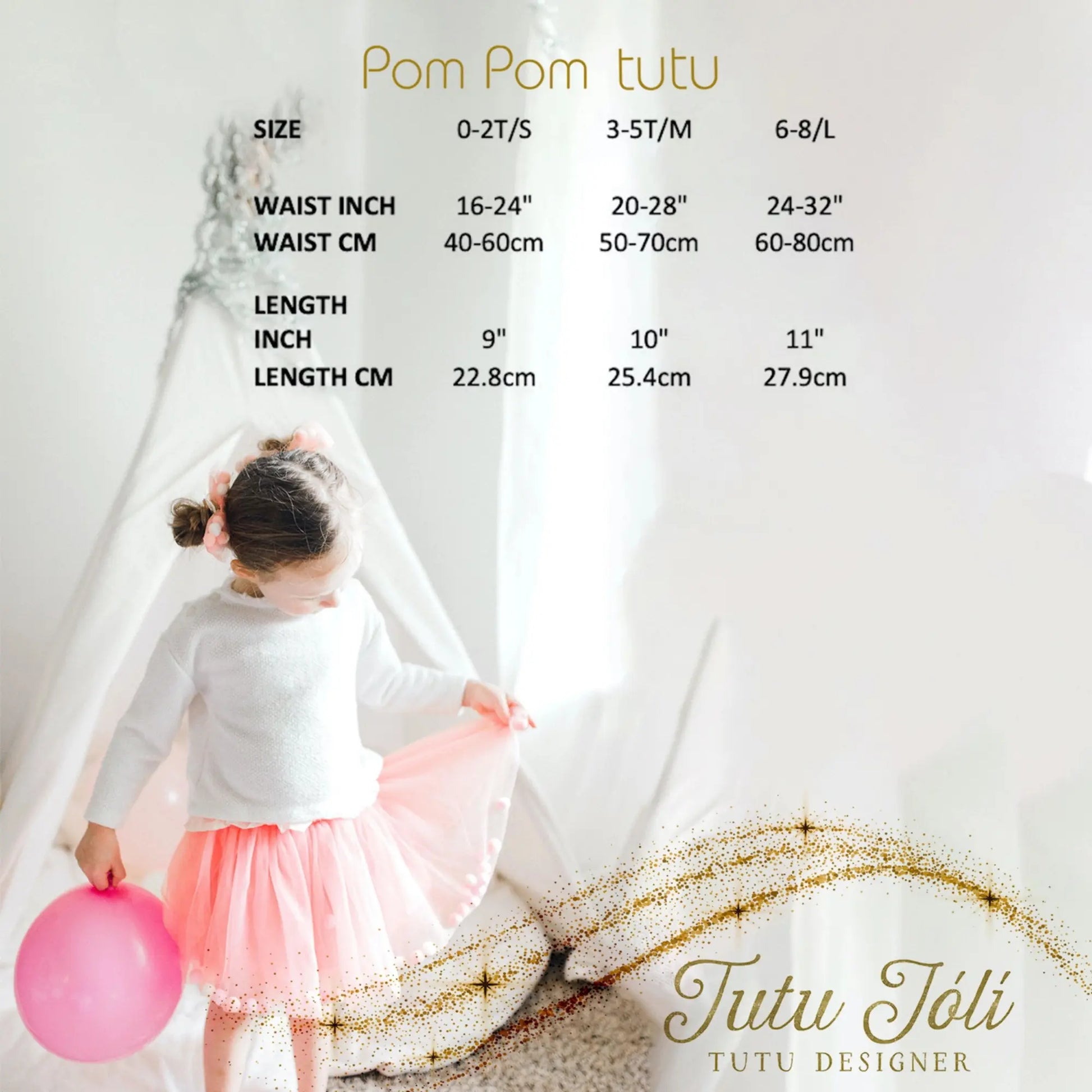 Soft Tulle Tutu + Pom Poms, Toddlers & Preschoolers - Alder & Alouette