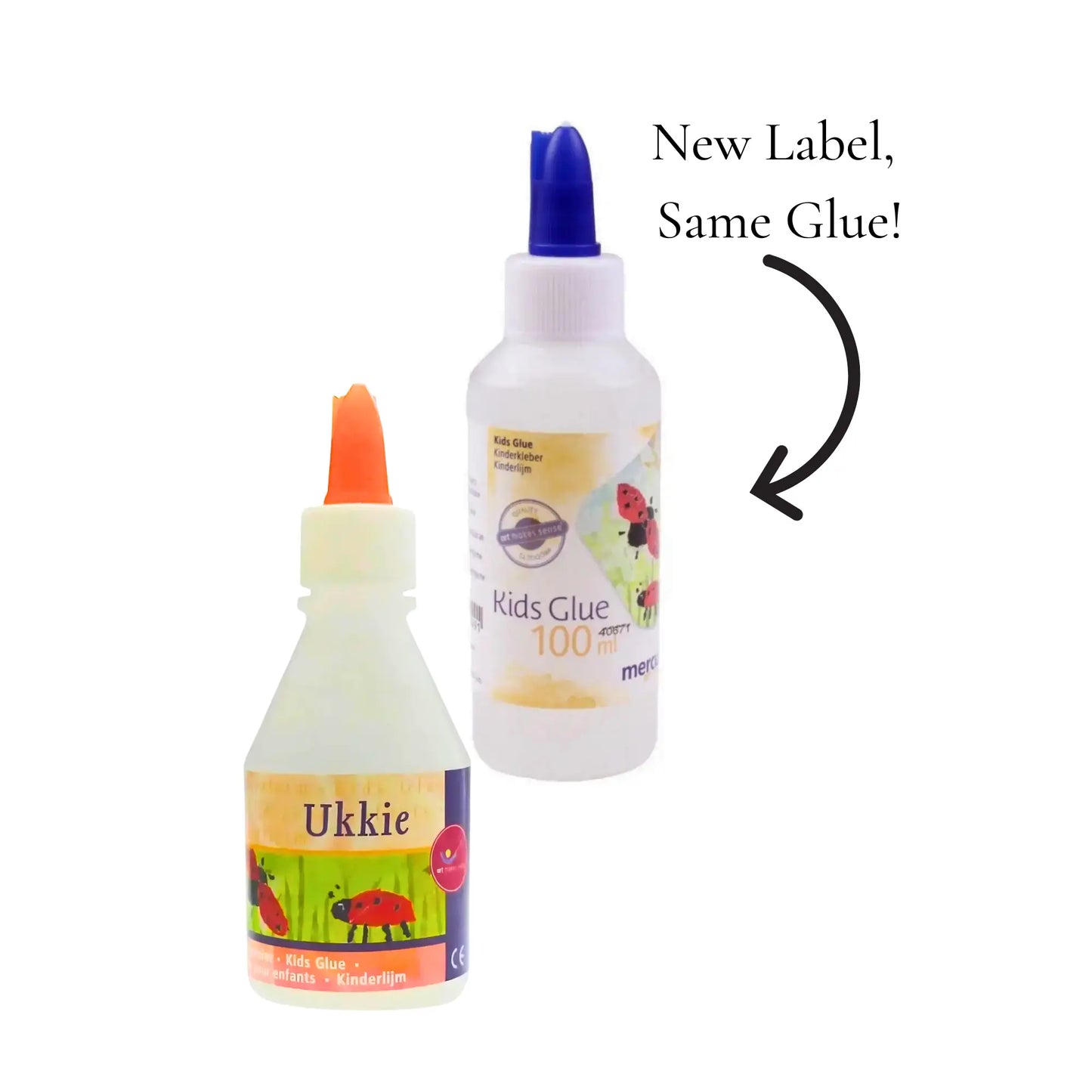 Ukkie Kids Glue – 100 mL Water-Based, Non-Toxic Craft Adhesive