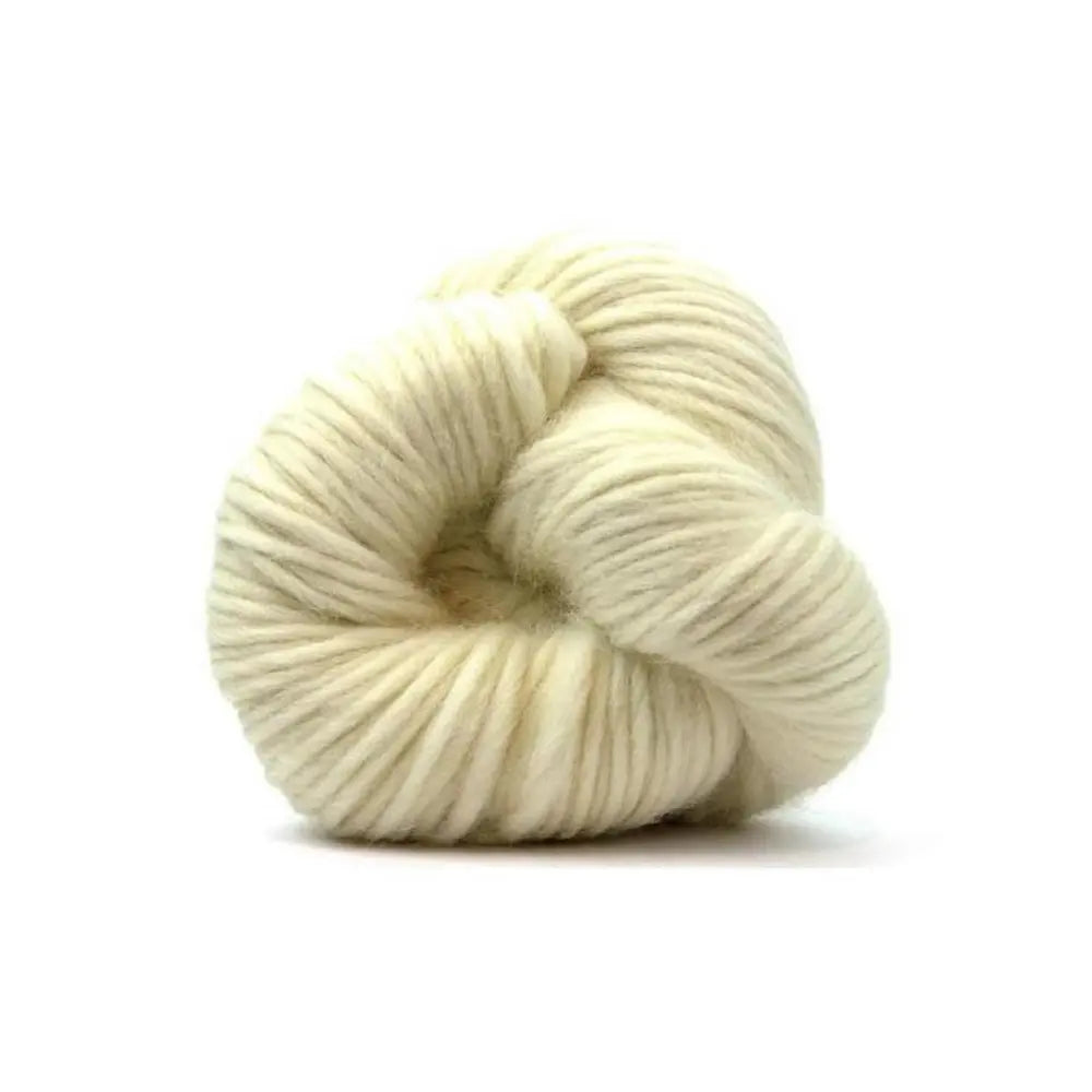 Undyed Cheviot super bulky wool yarn skein