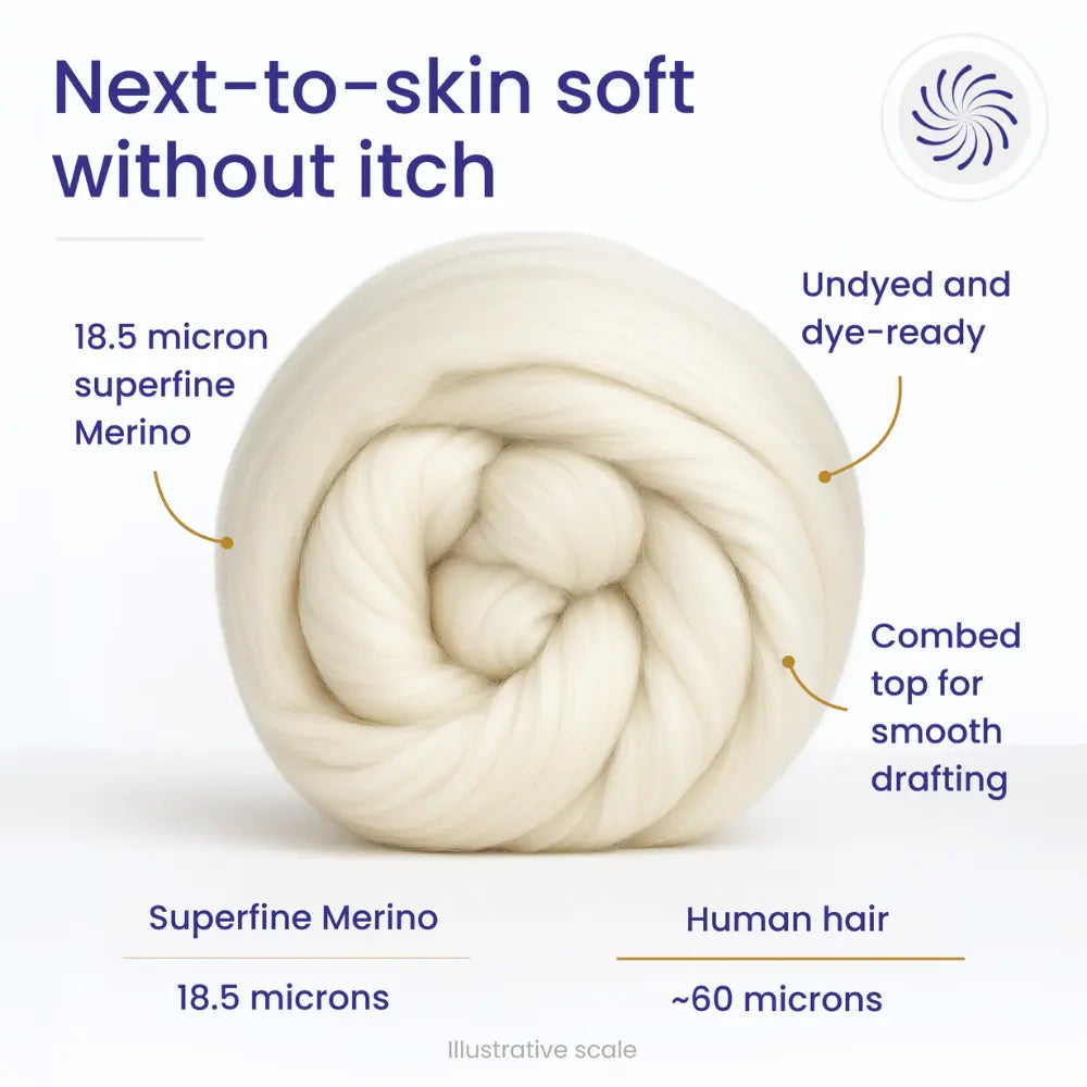 Superfine Merino wool fiber properties combed top spinning fiber