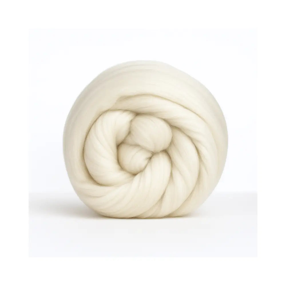 Undyed superfine Merino wool combed top spinning fiber 18.5 micron