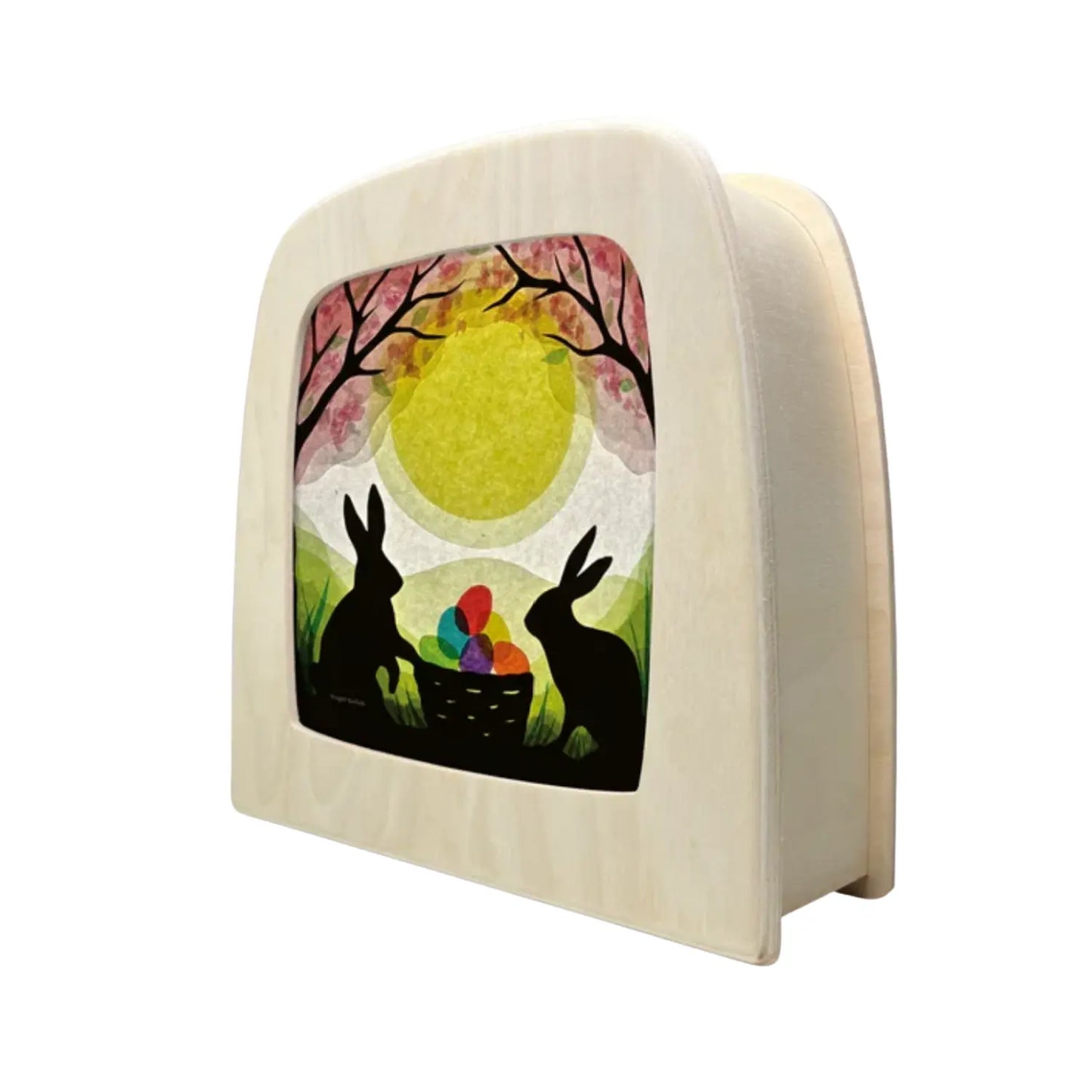 Vogel Geluk's Bunny Treasures Toverlux lamp silhouette in a Magic Lamp