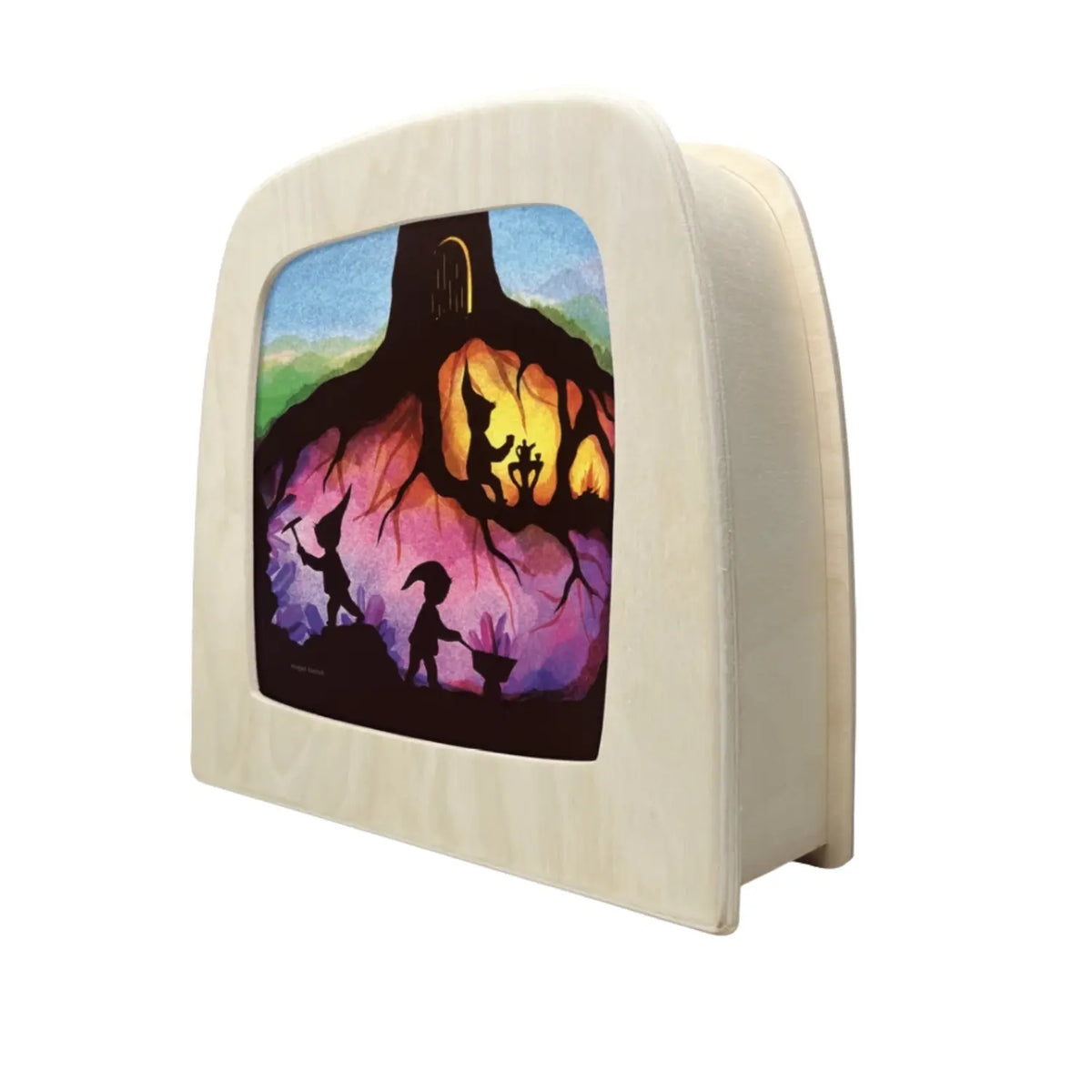 Vogel Geluk Toverlux Dwarf lamp plate silhouette in a Magic Lamp