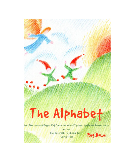 Book cover of 'The Alphabet' with colorful illustrations on a white background
