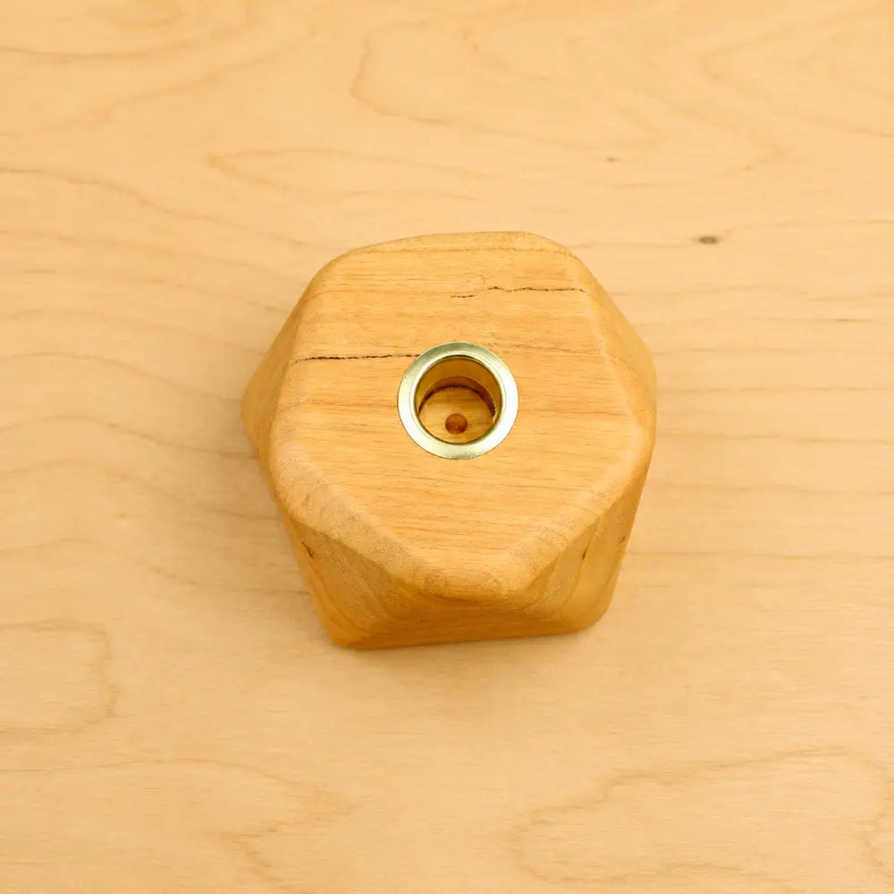 Waldorf geometric shaped taper candle holder