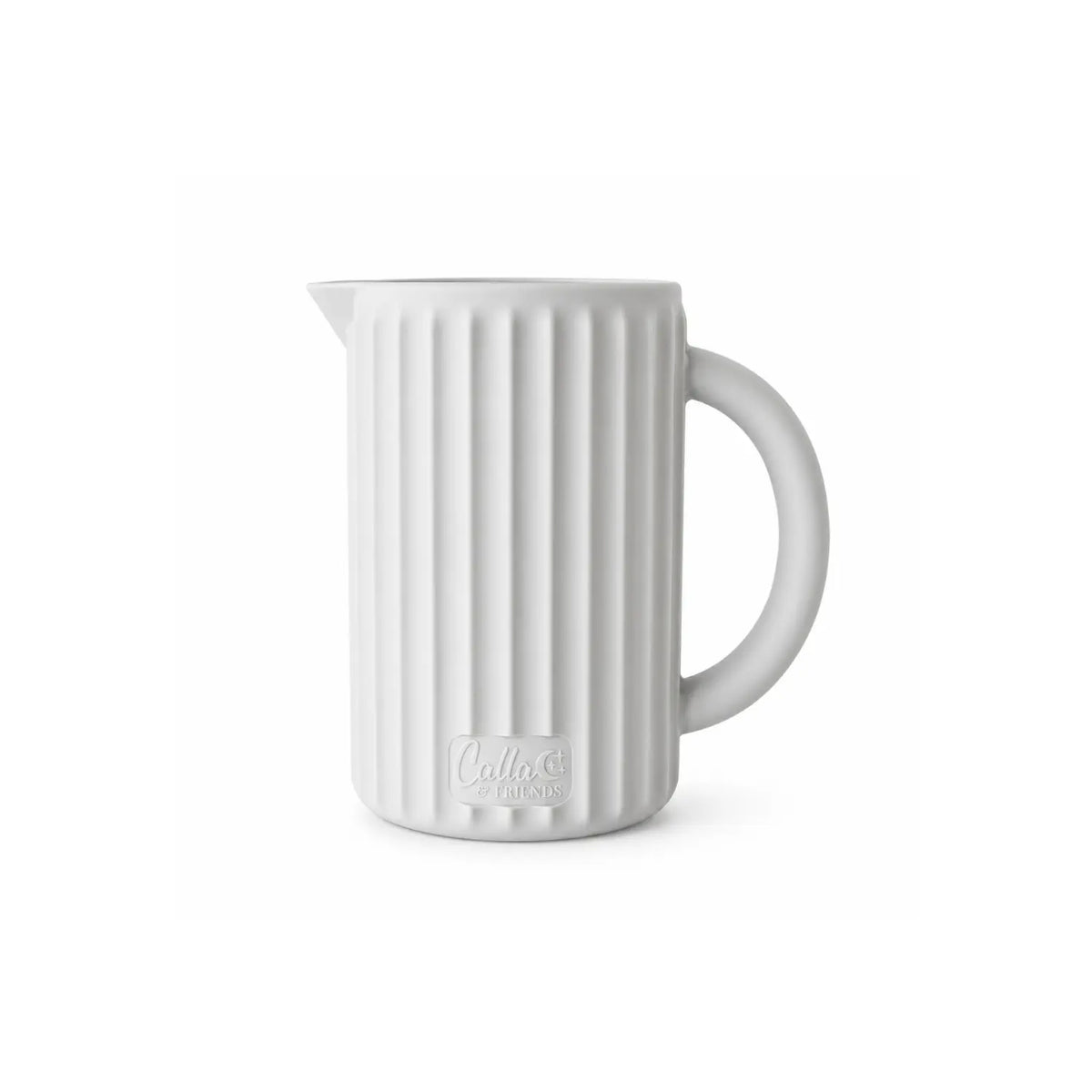 Whisper grey Ripple silicone rinse cup on white background