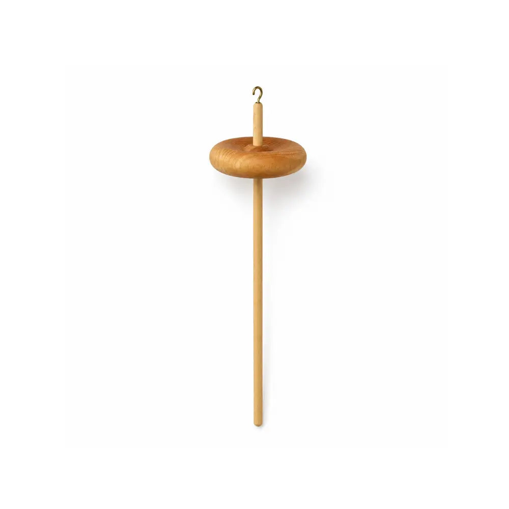 birch wood top whirl drop spindle
