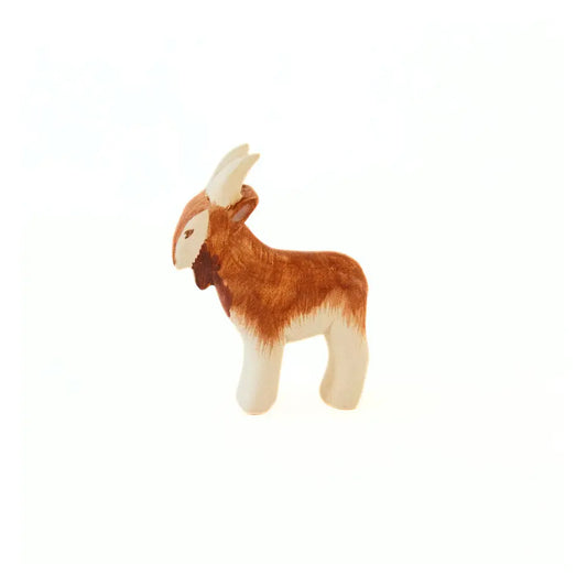 Wooden goat toy farm animal figure for small world play and storytelling