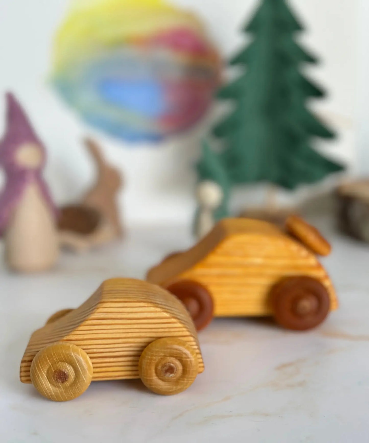 Small Wooden Mini Car – Telleby (Debresk) Swedish Toy