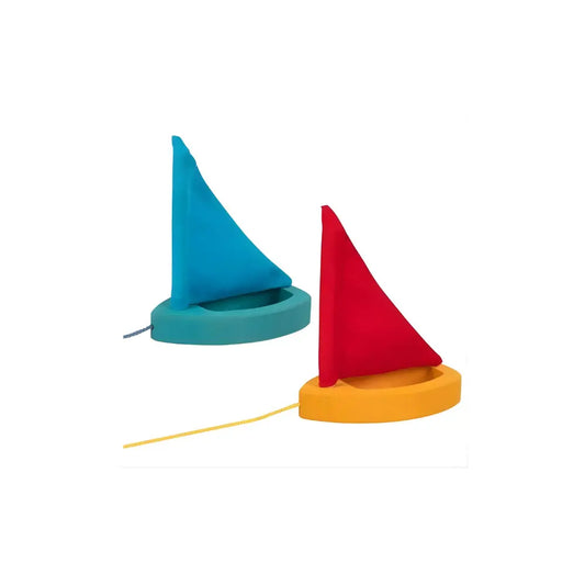 Wooden Toy Sailboats for Water Play