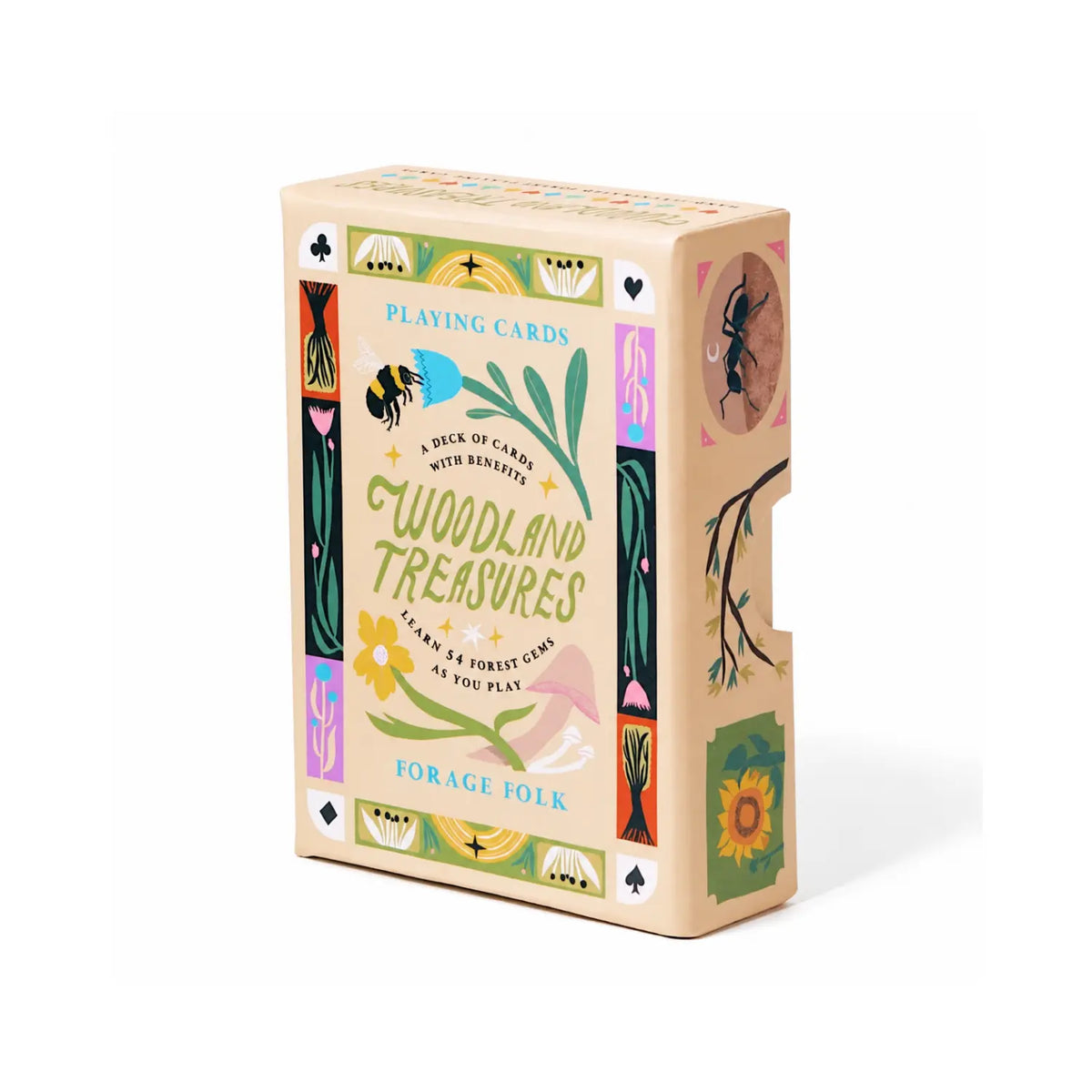 Woodland Treasures playing cards deck box by Forage Folk