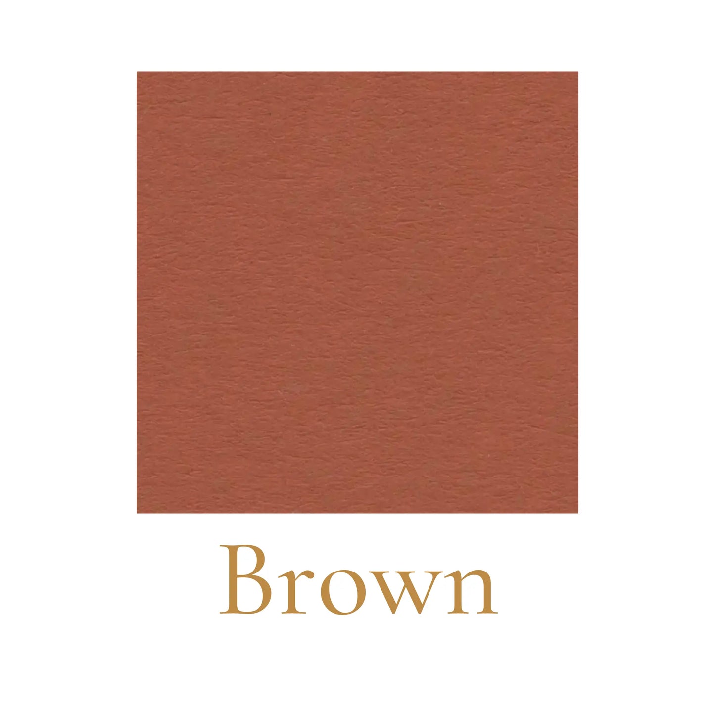 Heavyweight woodless English cardboard color swatch in brown