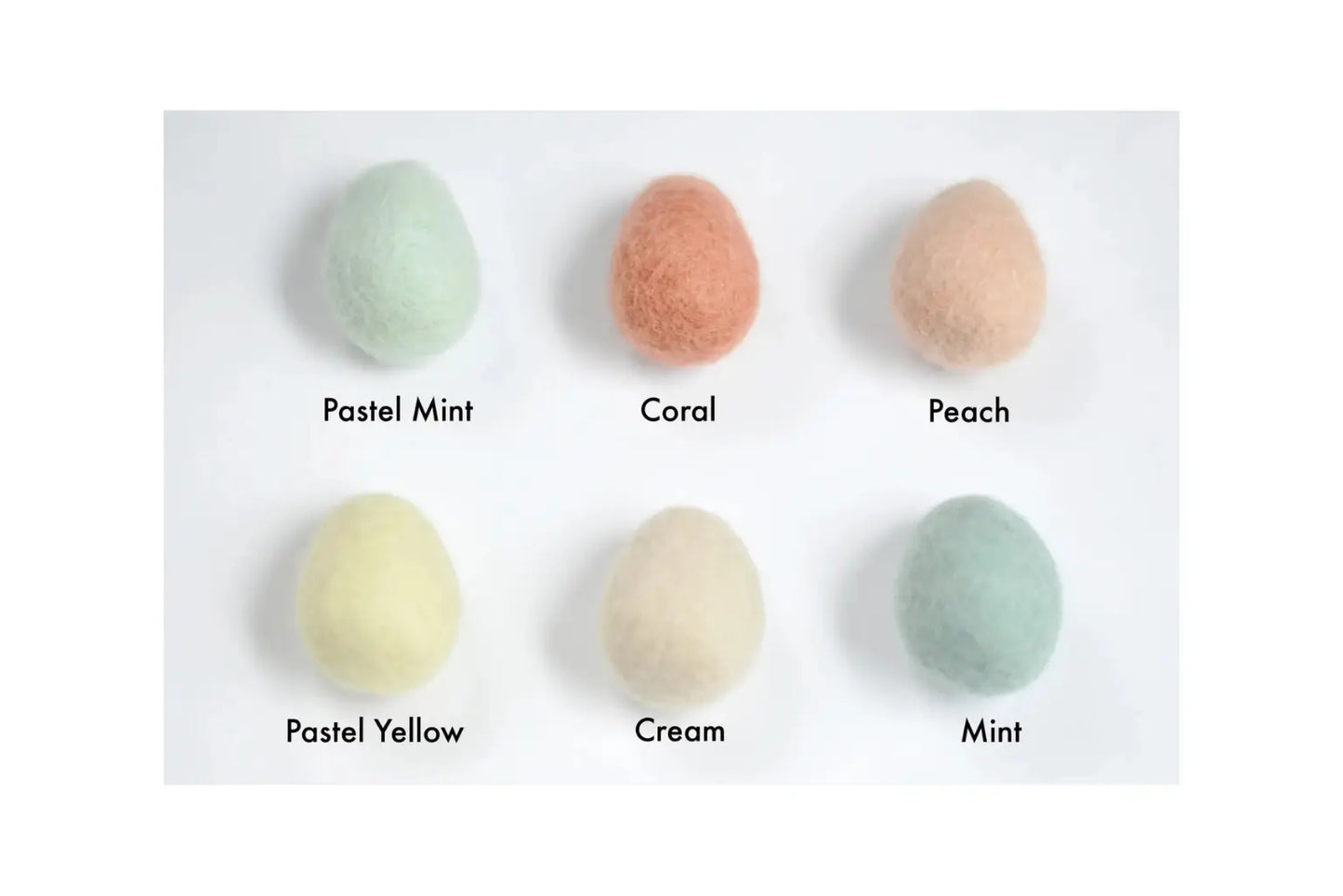 Felted Wool Eggs – Farmhouse and Spring Pastel Colors