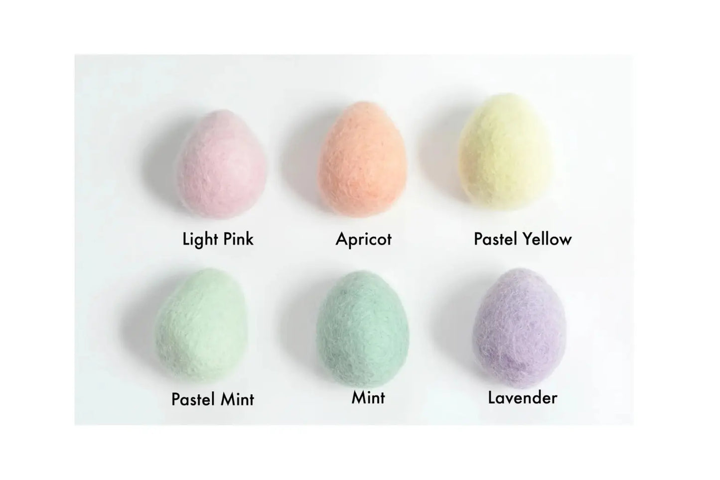 Felted Wool Eggs – Farmhouse and Spring Pastel Colors