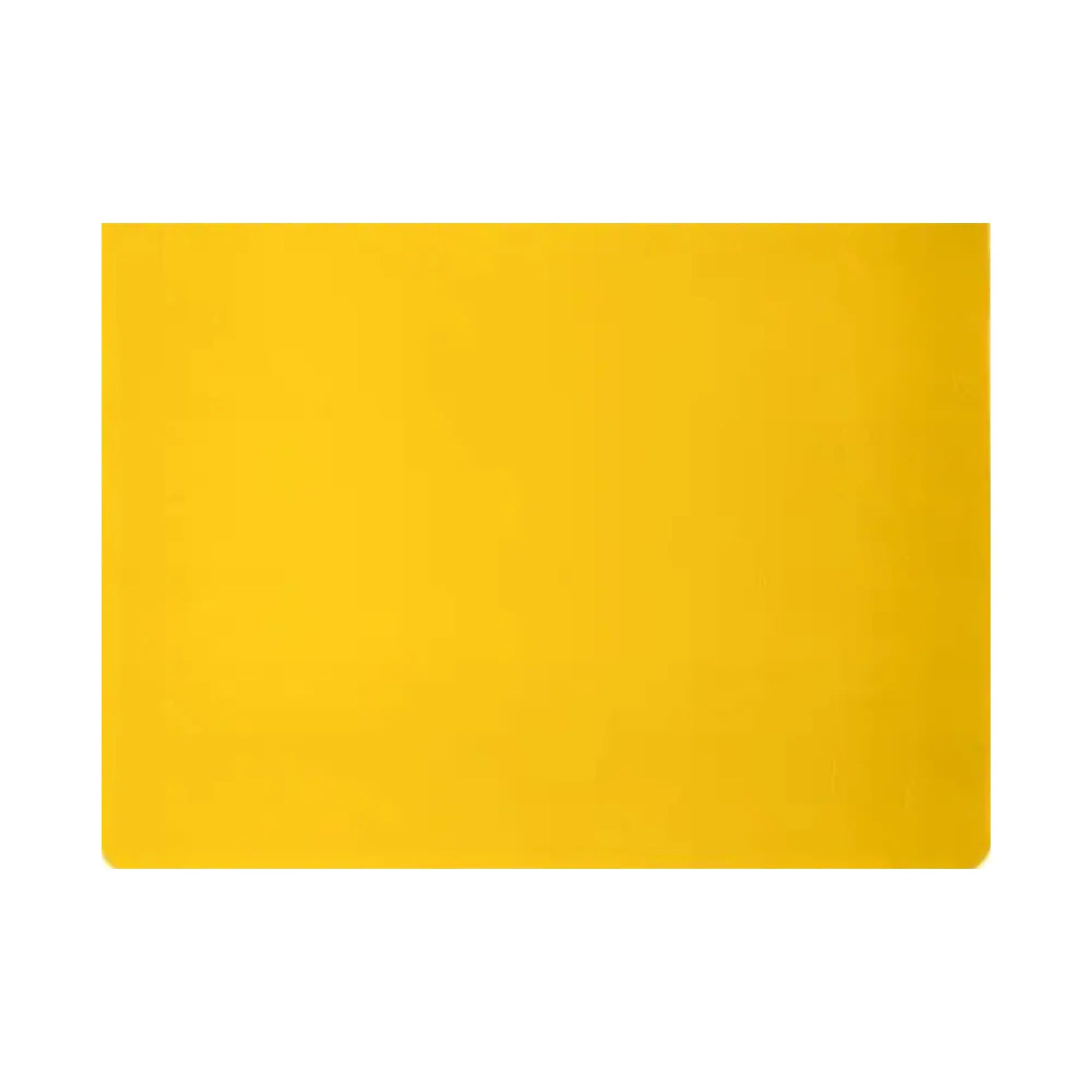Yellow landscape blank Waldorf main lesson book with open white pages