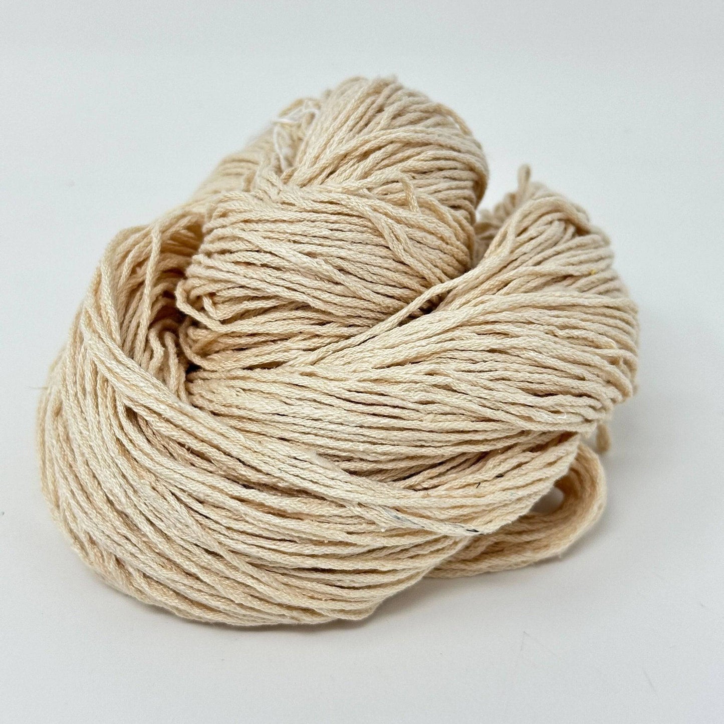 Mulberry silk fingering weight yarn skein in natural