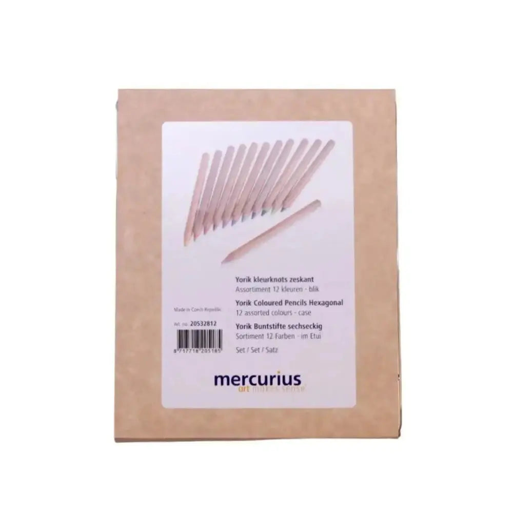 packaging label for Yorik hexagonal Colored Pencils