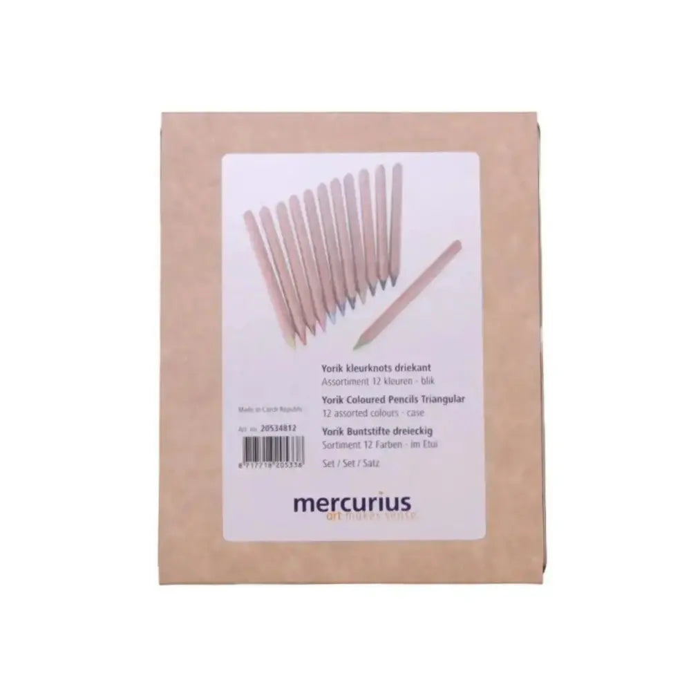 packaging label for Yorik Triangular Colored Pencils