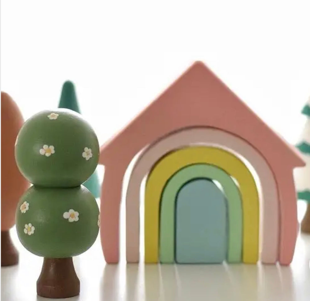 Wooden Toys | All Seasons Wooden Play Tree Set - Alder & Alouette