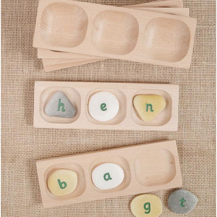 Alphabet Pebbles | Sensory Stones | Alphabet Stones - Alder & Alouette