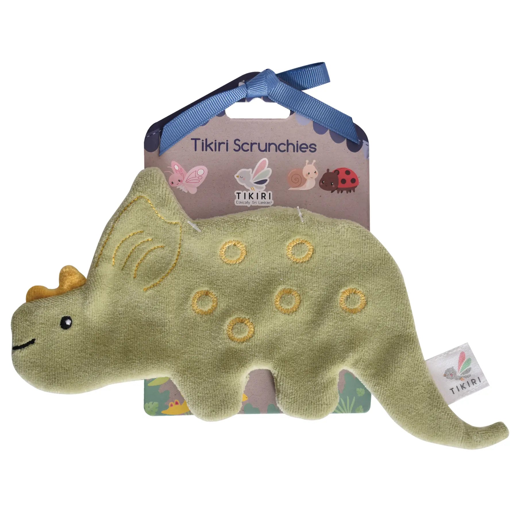 Baby Sensory Toy Triceratops Crinkle Toy