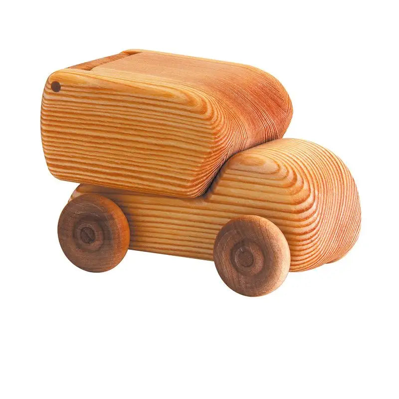 Debresk Wooden toy Dump Truck on a white background