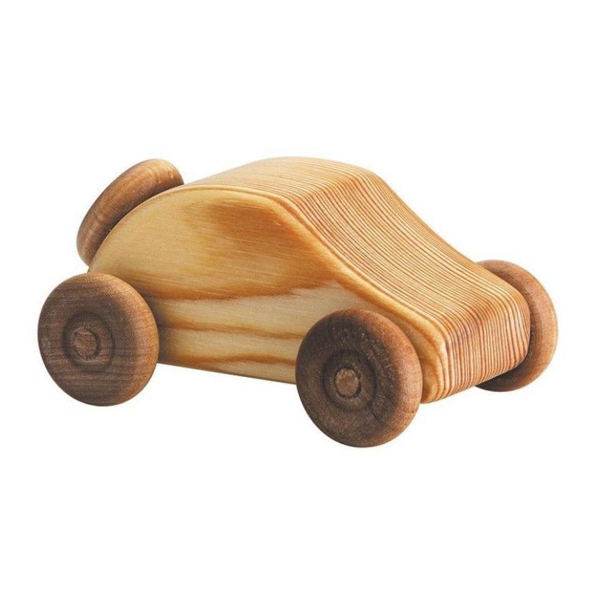 Debresk wooden toy car on white background