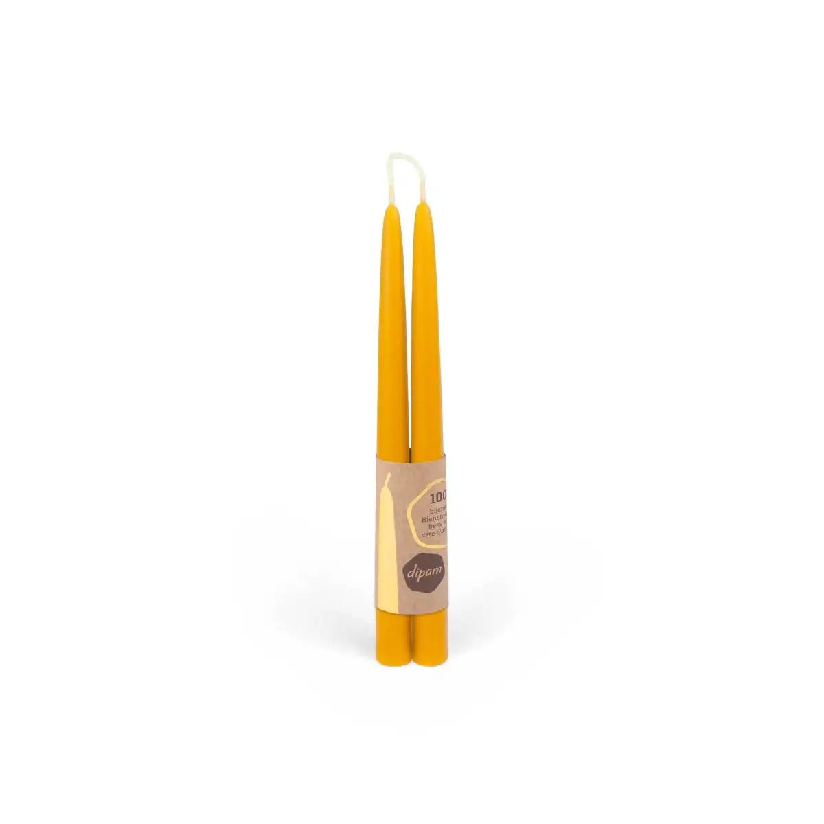 Dipam Beeswax Taper Candles, Hand Dipped - Alder & Alouette