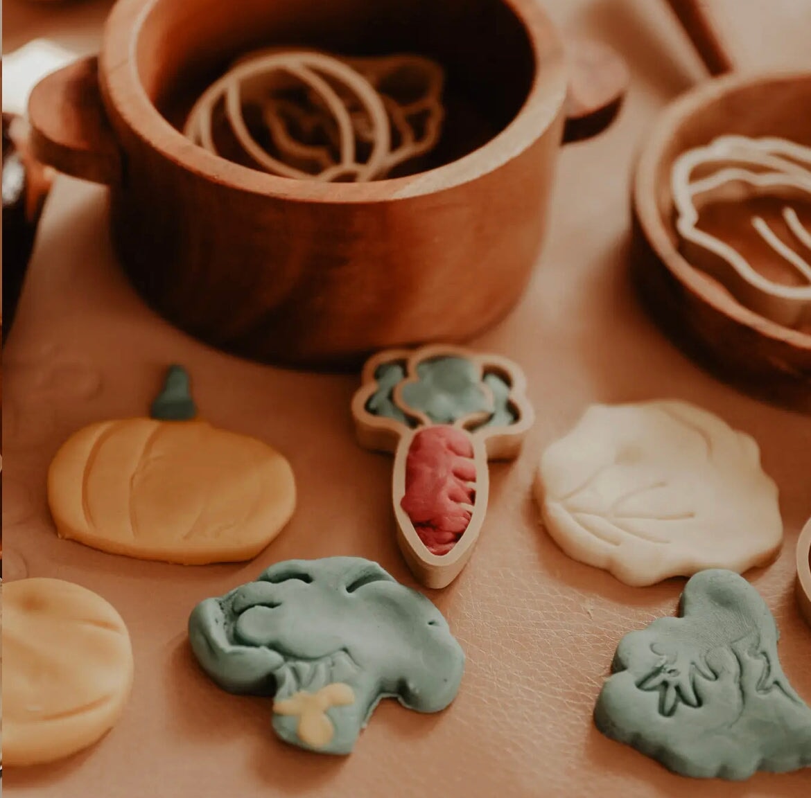 Dough Cutters, Mini Vegetable Set for Play Dough - Alder & Alouette