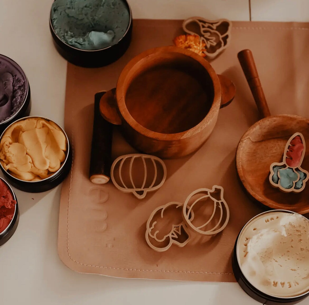 Dough Cutters, Mini Vegetable Set for Play Dough - Alder & Alouette