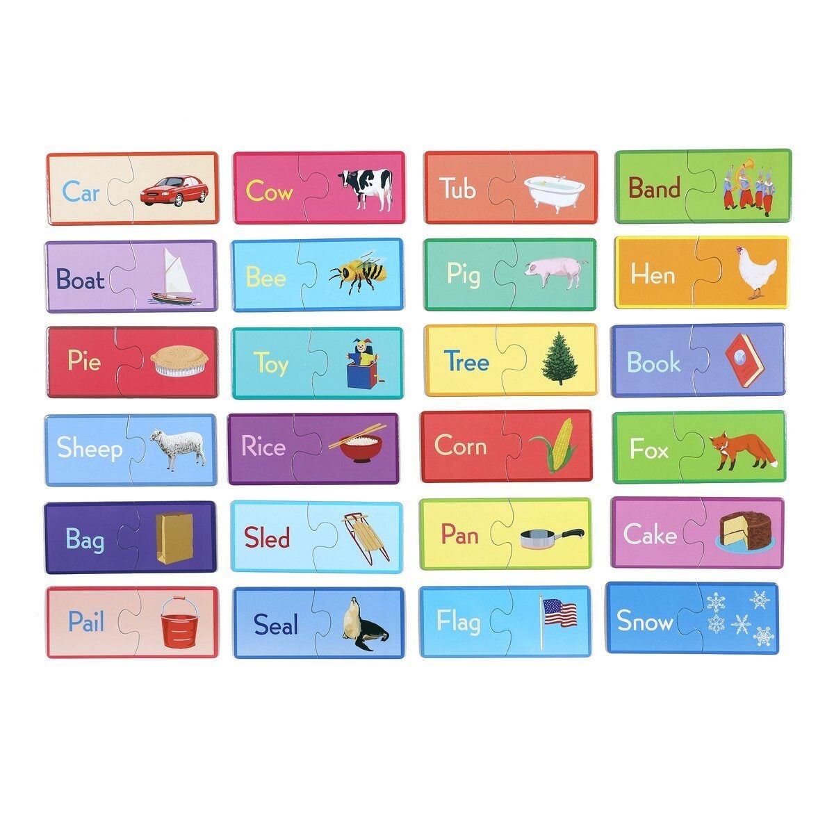 eeBoo Simple Words Puzzle Pairs | Educational Game