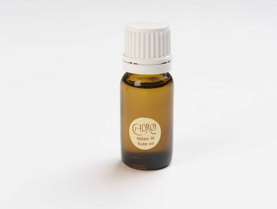 Wooden flute oil by Choroi – natural maintenance oil bottles