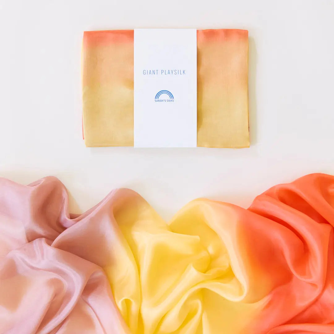 Sarah's Silks Earth Giant Playsilk in Desert on a white background