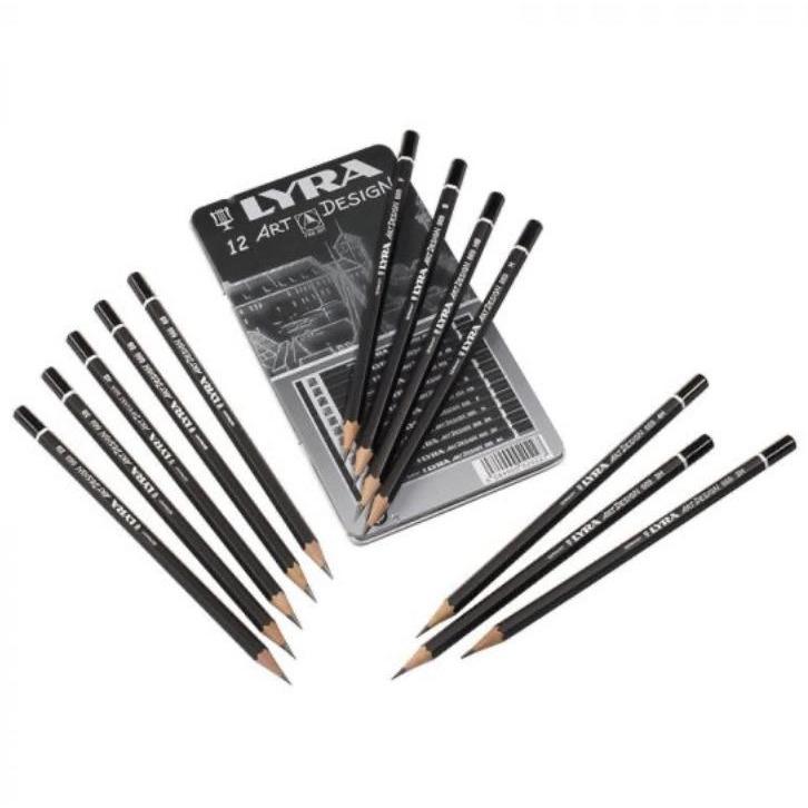 graphite art pencil set 4h to 6b 12 pack for drawing shading and sketching