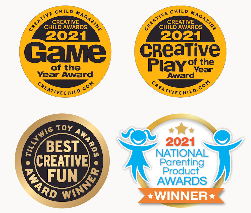OuiSi visual connection game awards and recognition badges