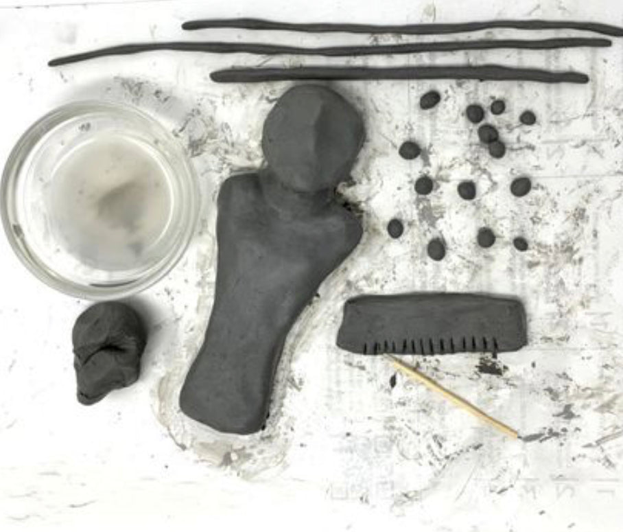Clay Kit for Kids of Prehistoric Figures - Alder & Alouette