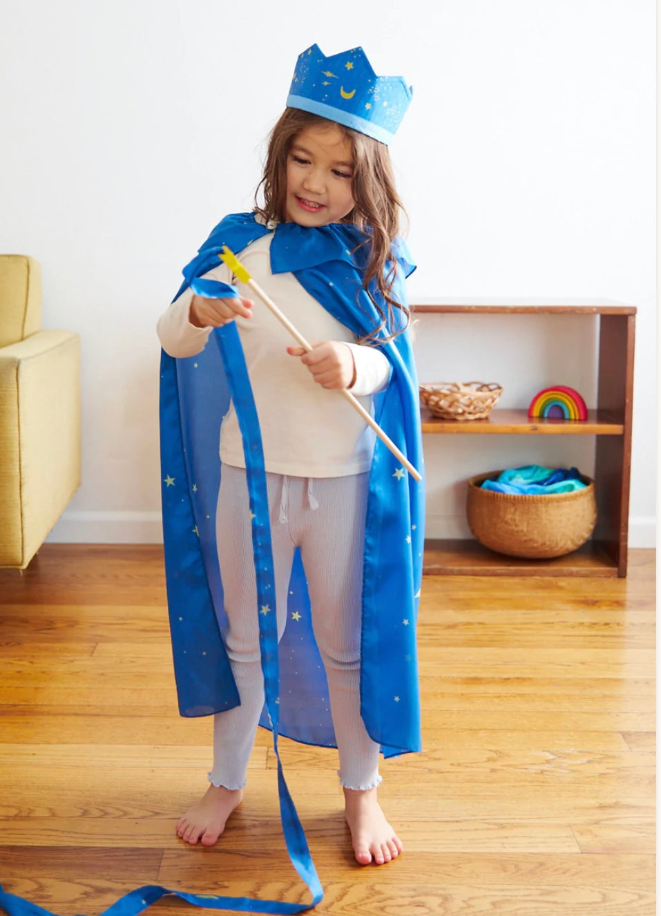 Star Silk Crown for Dress Up Pretend Play