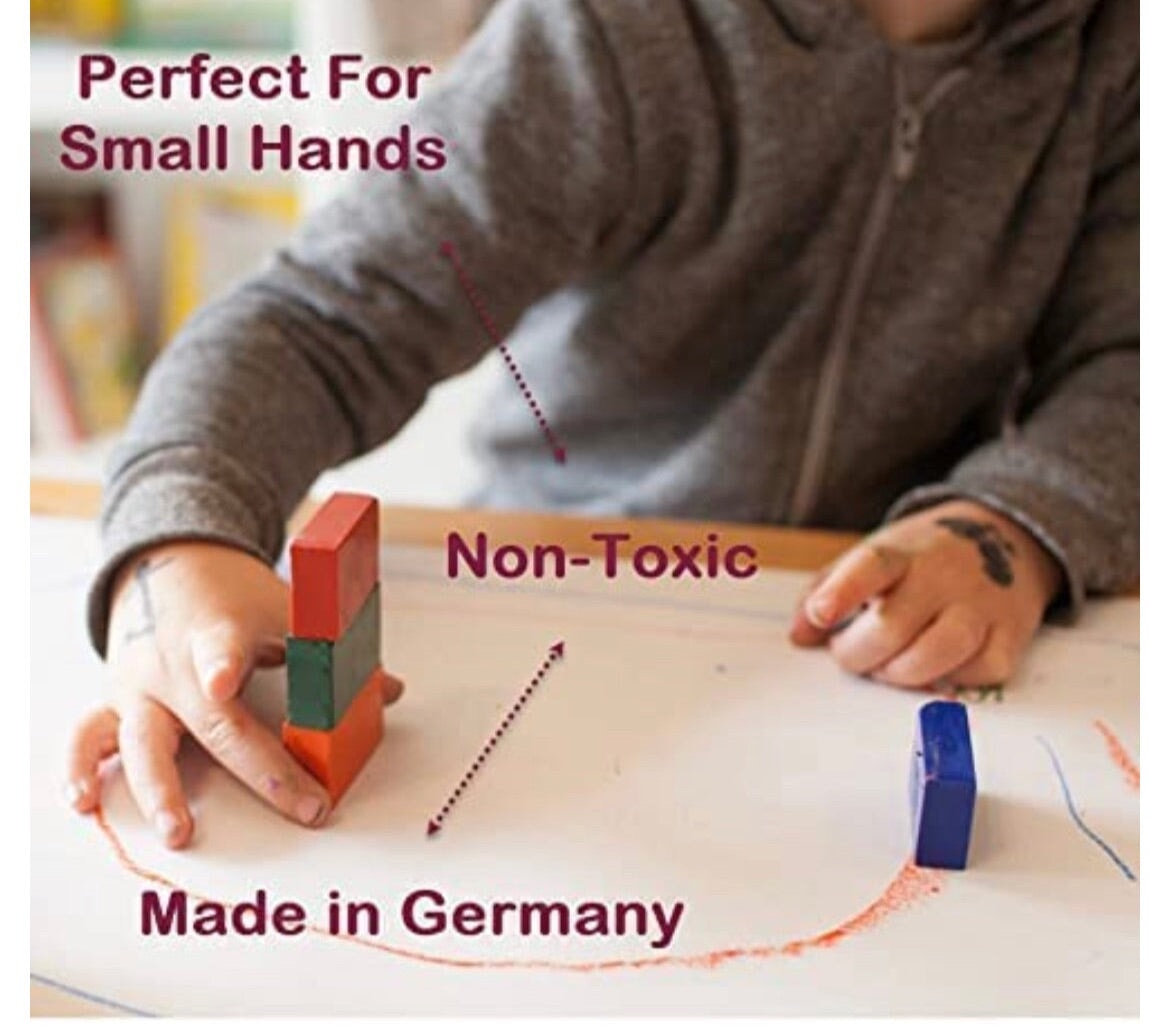 Block Crayons in a Tin Case, STOCKMAR