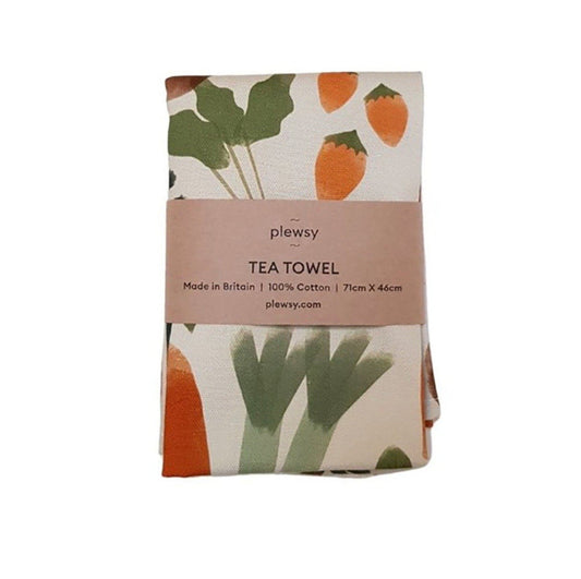 Vegi Cotton Tea Towel | Kitchen Towel - Alder & Alouette