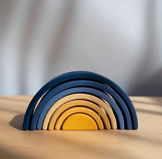 Wooden Rainbow Stacking Toy - Alder & Alouette