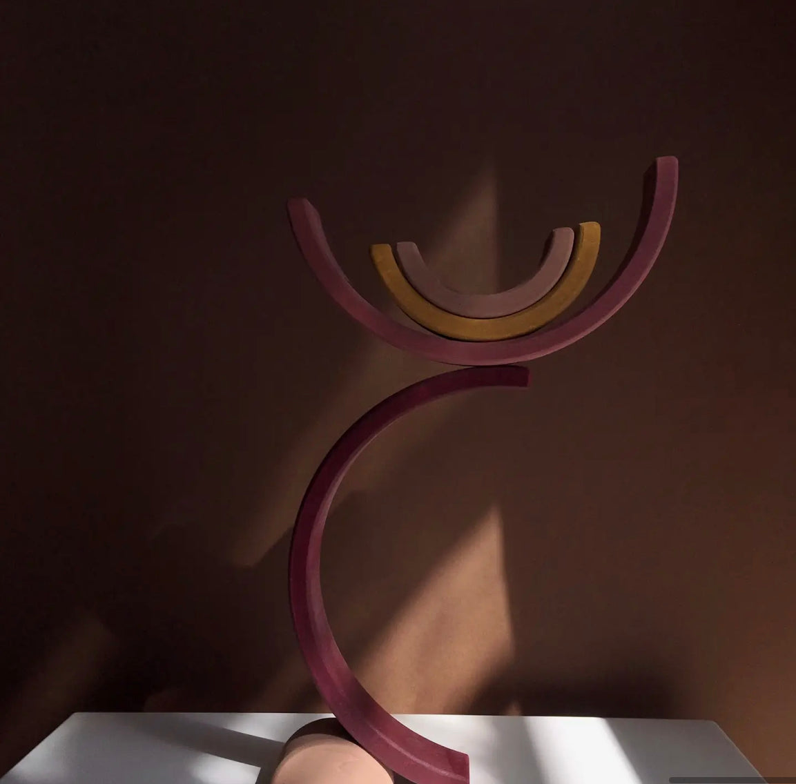 Wooden Rainbow Stacker Toy - Alder & Alouette