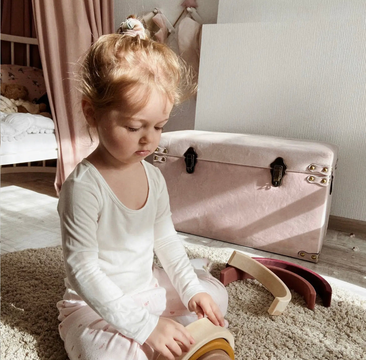 Wooden Rainbow Stacker Toy - Alder & Alouette