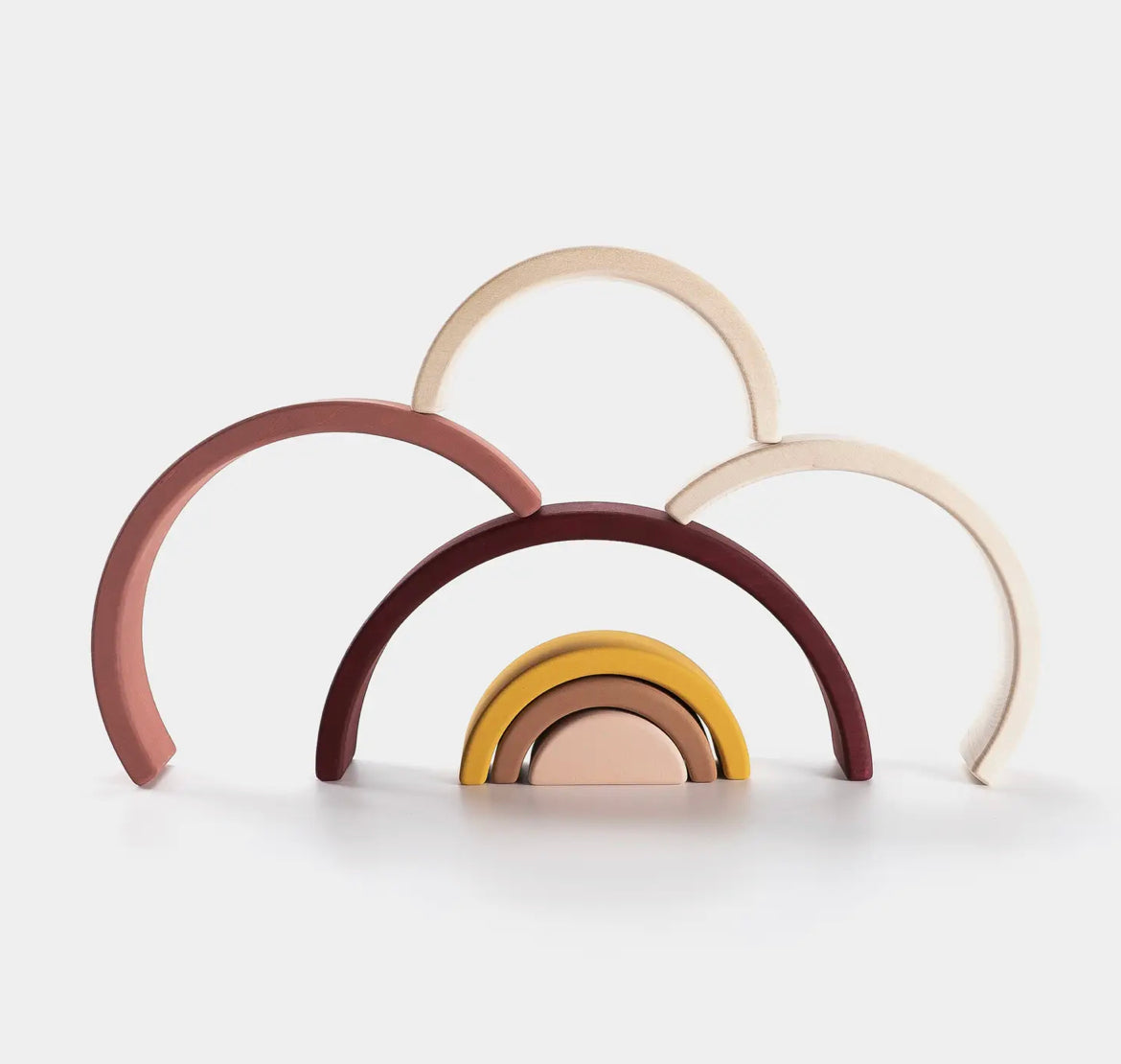 Wooden Rainbow Stacker Toy - Alder & Alouette